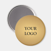 Gold Luxe Gold Design Professional Uw logo Magneet (Voorkant / Achterkant)