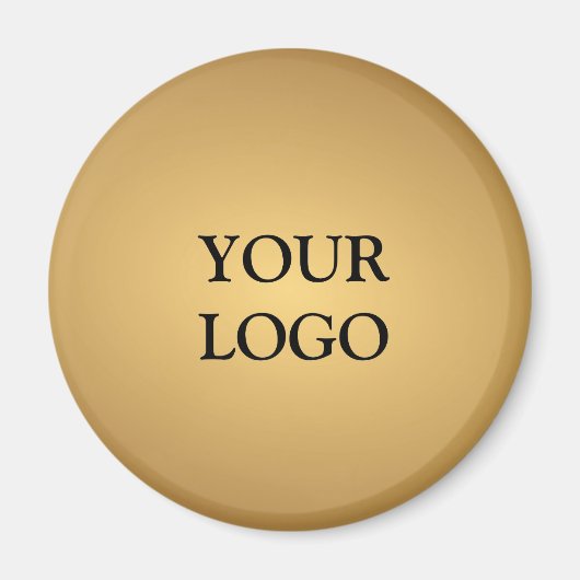 Gold Luxe Gold Design Professional Uw logo Magneet (Voorkant)