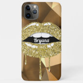 Gold Luxe schoonheid Glitter Drip Drips Case-Mate iPhone Case (Achterkant)