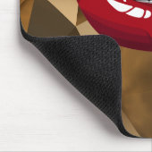 Gold Luxe schoonheids Glamor Red Drip Drips Muismat (Hoek)