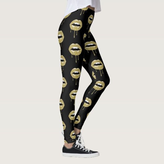 Gold Luxe schoonheidslam Gold Drip-opbergsysteem Leggings (Rechts)