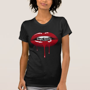 Gold Luxe schoonheidslam Red Drip Drips T-shirt