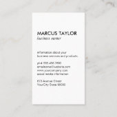 Gold Luxe voedingsartikelen Visitekaartje (Achterkant)