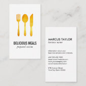 Gold Luxe voedingsartikelen Visitekaartje (Voorkant / Achterkant)