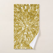GOLD LUXURIOUS LOOK TOWEL SET BAD HANDDOEK (Handdoek)