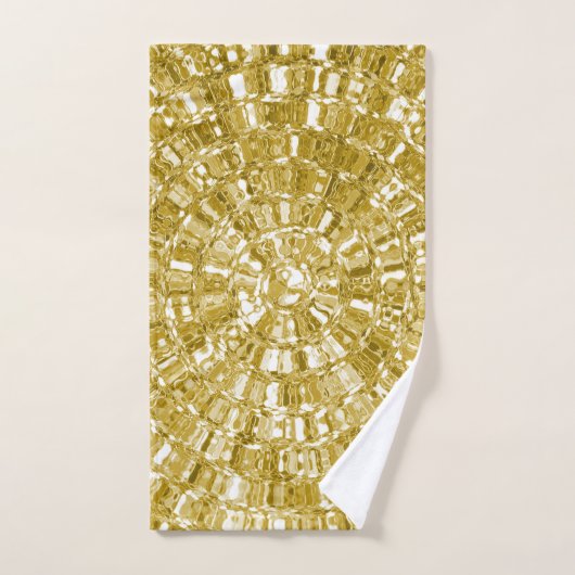 GOLD LUXURIOUS LOOK TOWEL SET BAD HANDDOEK (Handdoek)