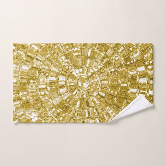 GOLD LUXURIOUS LOOK TOWEL SET BAD HANDDOEK (Handdoek)