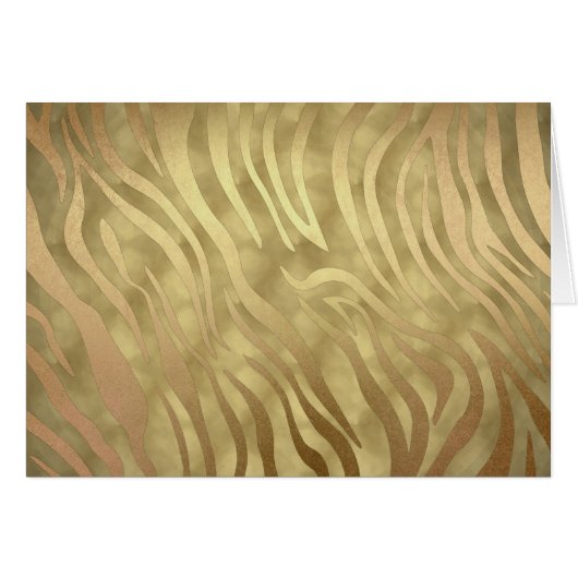 Gold Luxurous Zebra Oerwoud Safari Glam (Voorkant Horizontaal)