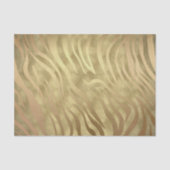 Gold Luxurous Zebra Oerwoud Safari Glam Tissuepapier (Voorkant)