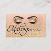 Gold Luxury Glam Eyes Beauty Salon Visitekaartje (Voorkant)