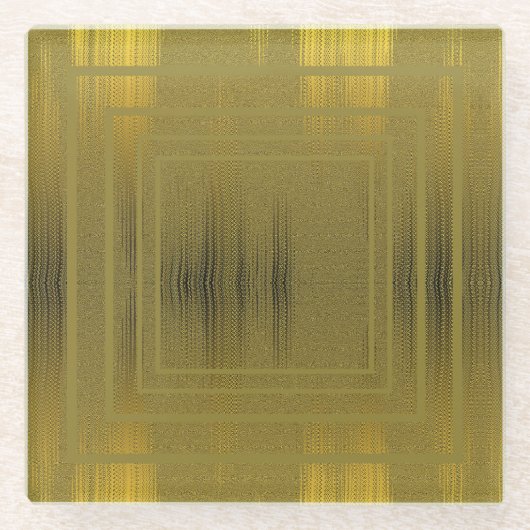 Gold Luxury Glazen Onderzetter (Voorkant)