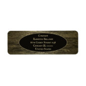 Gold Luxury Grain Return Label (Voorkant)