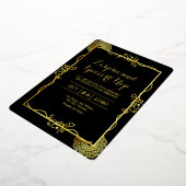 Gold Luxury Invitation Kaart Gold Foil (Gedraaid)
