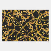 Gold Luxury-keten Inpakpapier Vel (Voorkant)