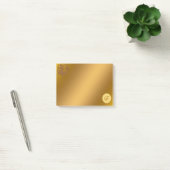 Gold Luxury Monogram F Post-it® Notes (Kantoor)