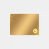 Gold Luxury Monogram J Post-it® Notes (Voorkant)