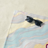 Gold Luxury Popular Blush Pink Mint Collection Strandlaken (In situ)