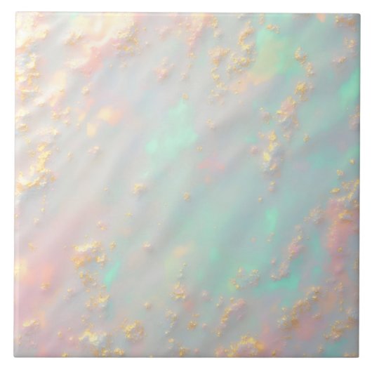 Gold Luxury Trendy Blush Pink Soft Mint Collection Tegeltje (Voorkant)