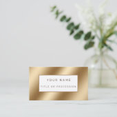 Gold Luxury Visitekaartje (Staand voorkant)