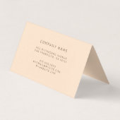 Gold Luxury Visitekaartje (Achterkant)