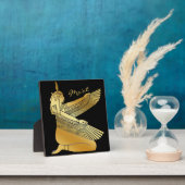 Gold Ma'at Egyptian Spiritueel Justice Goddess Fotoplaat (Insitu)