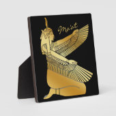 Gold Ma'at Egyptian Spiritueel Justice Goddess Fotoplaat (Voorkant)