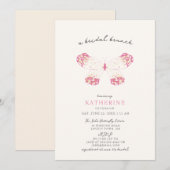 Gold Magenta  Butterfly Modern Vrijgezellenfeest Kaart (Voorkant / Achterkant)