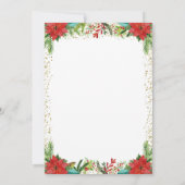 Gold Magical Kerstunicorn-Baby shower Kaart (Achterkant)