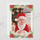 Gold Magical KerstUnicorn Birthday Foto Kaart (Achterkant)