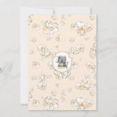 Gold Magnolia Bridesmaid Luncheon Uitnodiging (Achterkant)