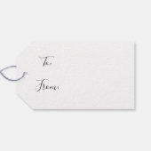 Gold Make a Wish Birthday Cadeaulabel (Achterkant Horizontaal)