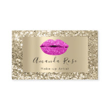 Gold MAKE-UP ARTIST RED KISS LIPS GLITTER