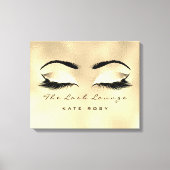 Gold Makeup Artist Beauty Browns Studio Lashes Canvas Afdruk (Voorkant)