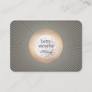 Gold  Makeup Artist Glamoureuze Bokeh Black Visitekaartje