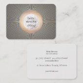 Gold Makeup Artist Glamoureuze Bokeh Black Visitekaartje (Voorkant / Achterkant)