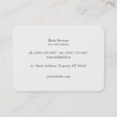 Gold Makeup Artist Glamoureuze Bokeh Black Visitekaartje (Achterkant)