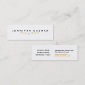 Gold Makeup Artist Mini Visitekaartje (Voorkant / Achterkant)