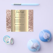 Gold Makeup Beauty Salon Roos Hair Nails Flyer (Enkel)