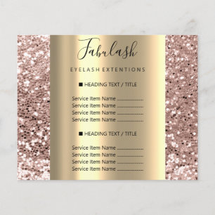 Gold Makeup Beauty Salon Roos Hair Nails Flyer