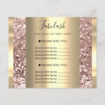 Gold Makeup Beauty Salon Roos Hair Nails Glitter F Flyer<br><div class="desc">florenceK luxe schoonheidssalon collectie</div>