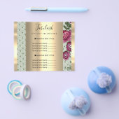 Gold Makeup Beauty Salon Roos Hair Nails Lace Flyer (Enkel)