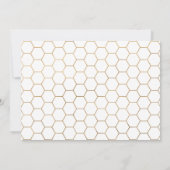 Gold mammie om Baby shower Blue Invitation te word Kaart (Achterkant)