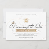 Gold mammie om Baby shower uit te nodigen Kaart (Voorkant)