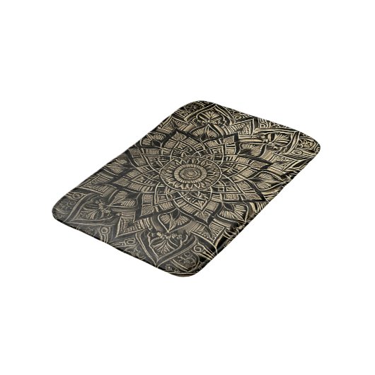 Gold Mandala Bath Mat (Gekanteld)