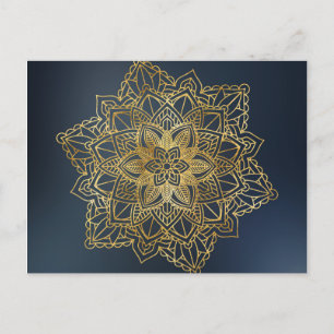 Gold Mandala Briefkaart