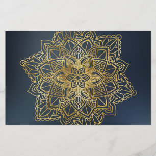 Gold Mandala Briefpapier