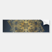 Gold Mandala Bumpersticker (Voorkant)