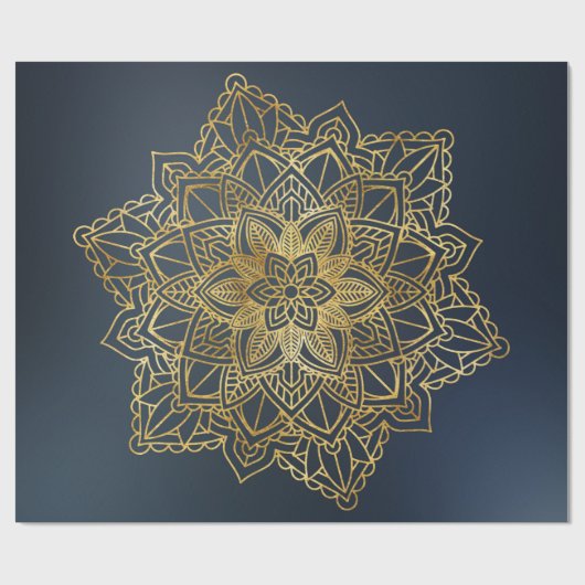 Gold Mandala Cadeaupapier (Vlak)