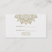 Gold Mandala Chic Verwijs een Vriend Verwijzing (Achterkant)