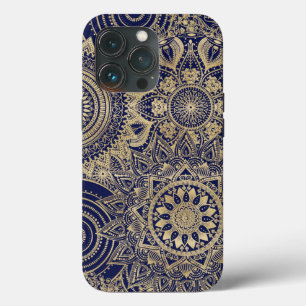 Gold Mandala Collectie blauw design Case-Mate iPhone Case